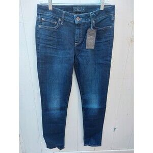 Lucky Brand Lolita Skinny Mid Rise Stretch Denim Dark Wash Jeans 29 ANKLE
